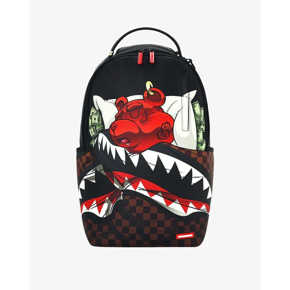 Sprayground Diablo O Sleep Party Backpack Unisex Black Shoulder Strap SPR258